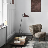 Modern Minimalist Geometric Metal Standing Lamp with Adjustable Shade for Reading