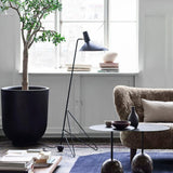 Modern Minimalist Geometric Metal Standing Lamp with Adjustable Shade for Reading