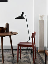 Modern Minimalist Geometric Metal Standing Lamp with Adjustable Shade for Reading
