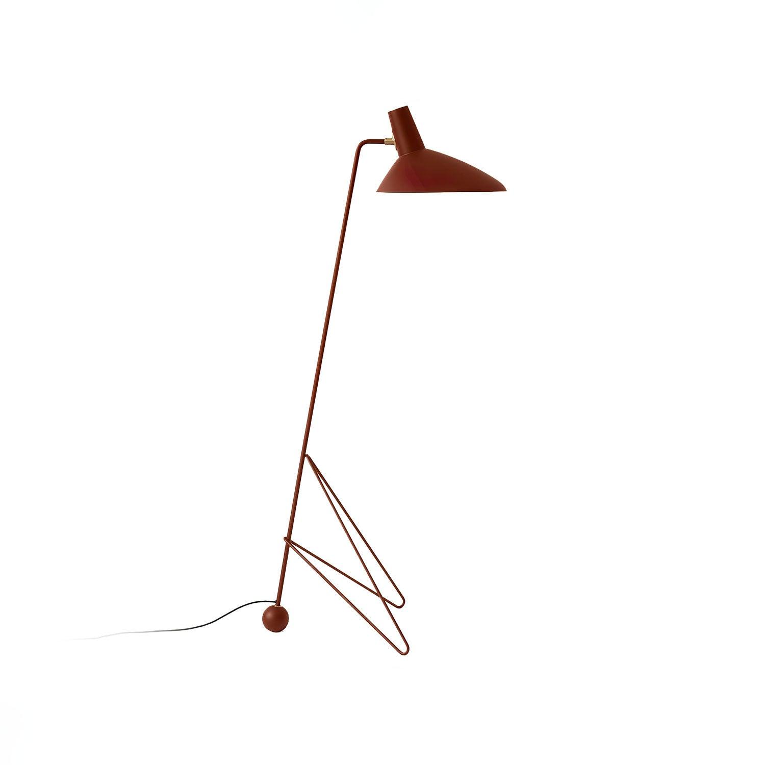 Modern Minimalist Geometric Metal Standing Lamp with Adjustable Shade for Reading