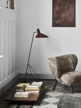 Modern Minimalist Geometric Metal Standing Lamp with Adjustable Shade for Reading