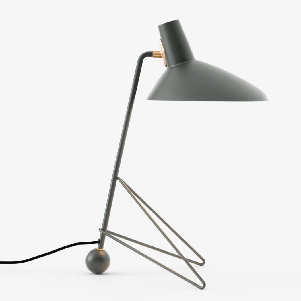 Contemporary Matte Finish Metal Table Lamp with Adjustable Head for Study and Bedside