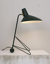 Contemporary Matte Finish Metal Table Lamp with Adjustable Head for Study and Bedside