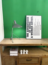 Contemporary Matte Finish Metal Table Lamp with Adjustable Head for Study and Bedside