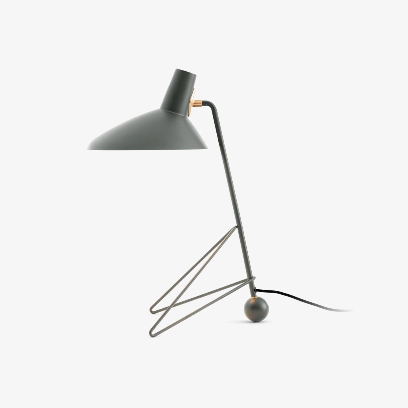 Contemporary Matte Finish Metal Table Lamp with Adjustable Head for Study and Bedside