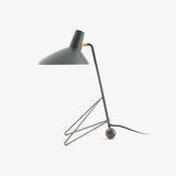 Contemporary Matte Finish Metal Table Lamp with Adjustable Head for Study and Bedside