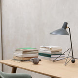Contemporary Matte Finish Metal Table Lamp with Adjustable Head for Study and Bedside