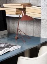 Contemporary Matte Finish Metal Table Lamp with Adjustable Head for Study and Bedside