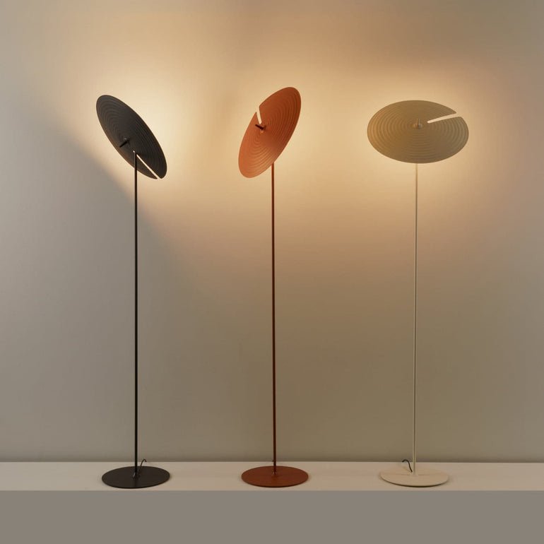 Symphony Adjustable Free Standing Floor Lamp with Rotating Metal Shade