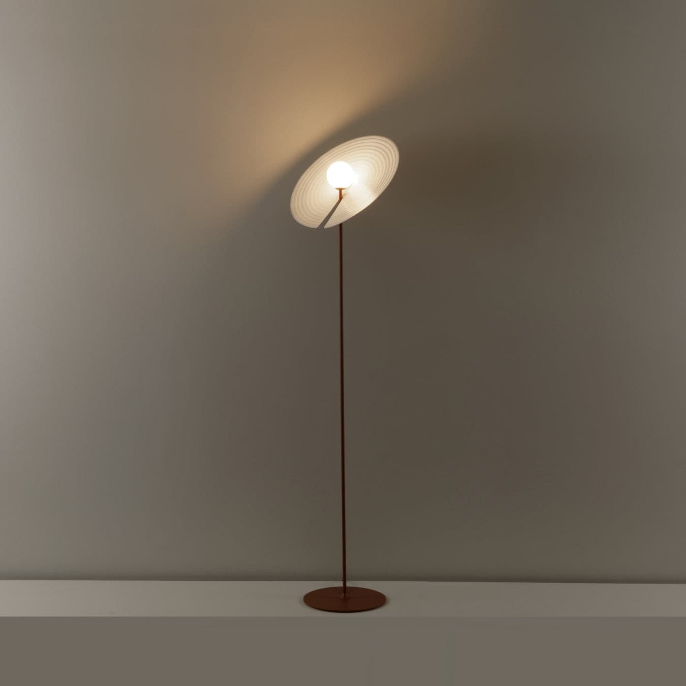 Symphony Adjustable Free Standing Floor Lamp with Rotating Metal Shade