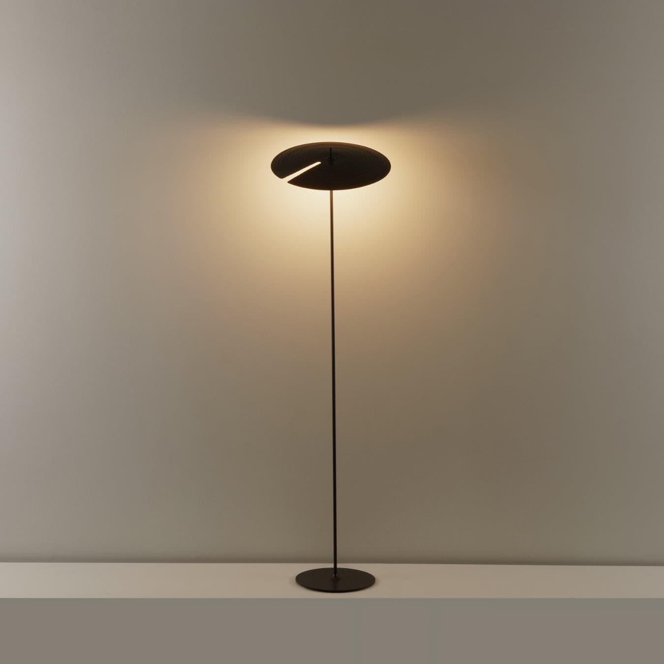 Symphony Adjustable Free Standing Floor Lamp with Rotating Metal Shade