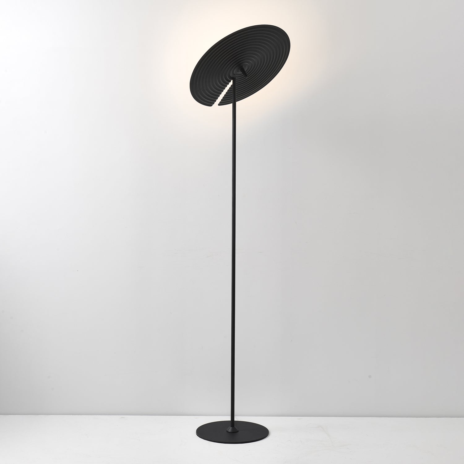 Symphony Adjustable Free Standing Floor Lamp with Rotating Metal Shade