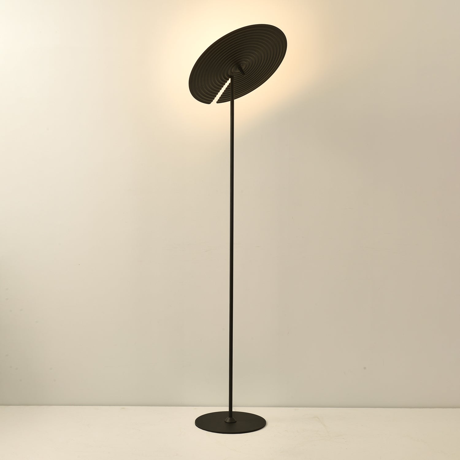 Symphony Adjustable Free Standing Floor Lamp with Rotating Metal Shade