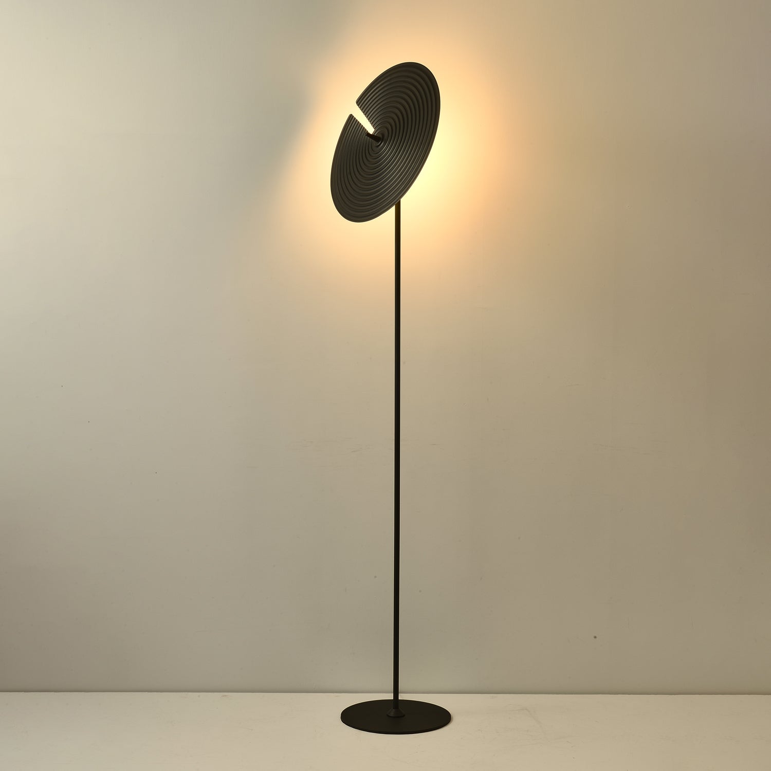 Symphony Adjustable Free Standing Floor Lamp with Rotating Metal Shade