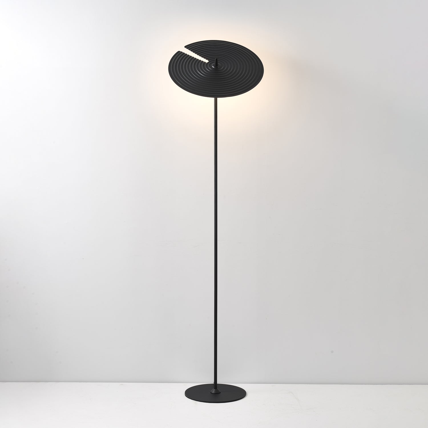 Symphony Adjustable Free Standing Floor Lamp with Rotating Metal Shade