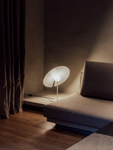 Symphony Modern Adjustable Table Lamp with Rotating Glass Shade and Magnet System