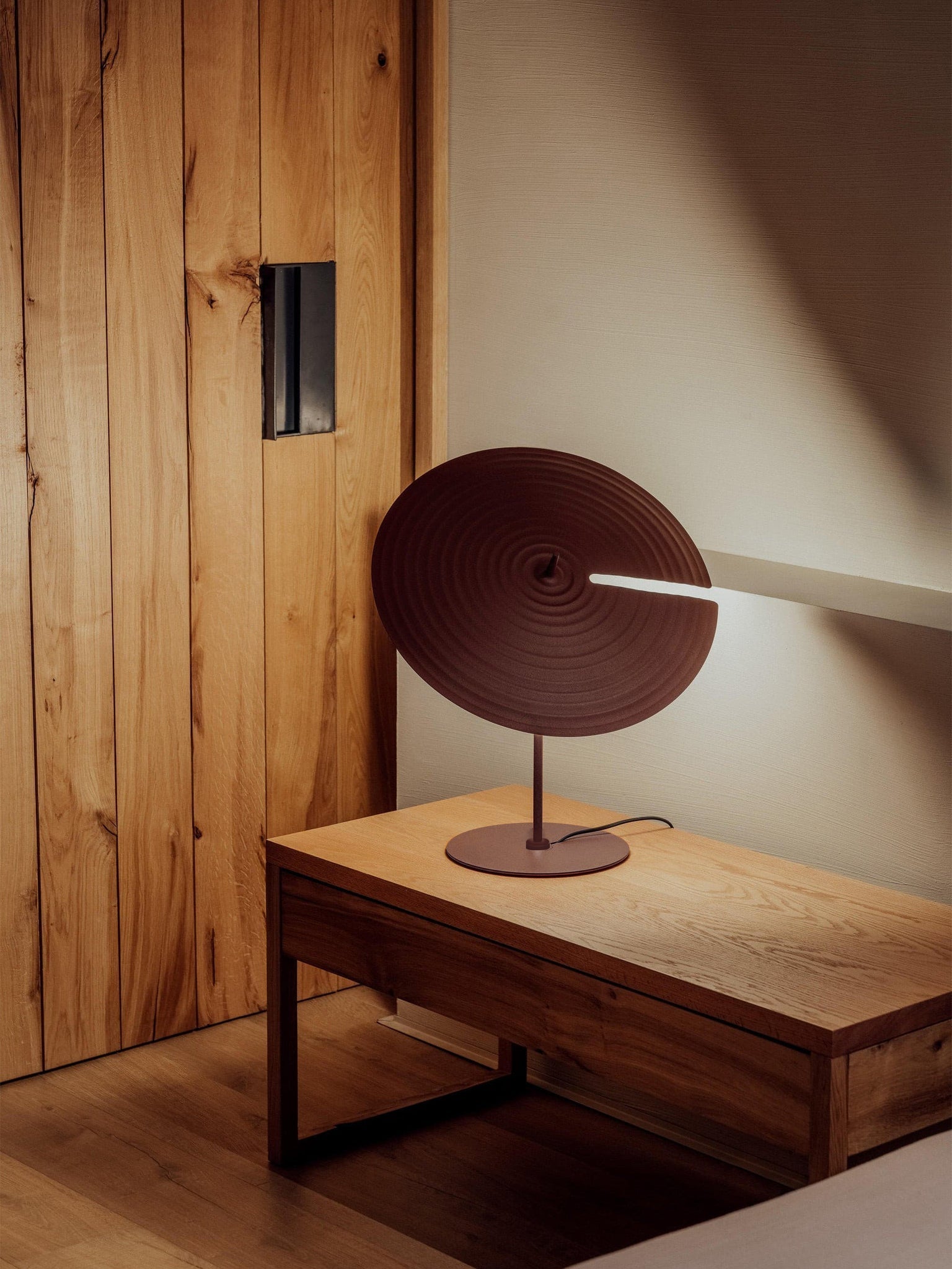 Symphony Modern Adjustable Table Lamp with Rotating Glass Shade and Magnet System