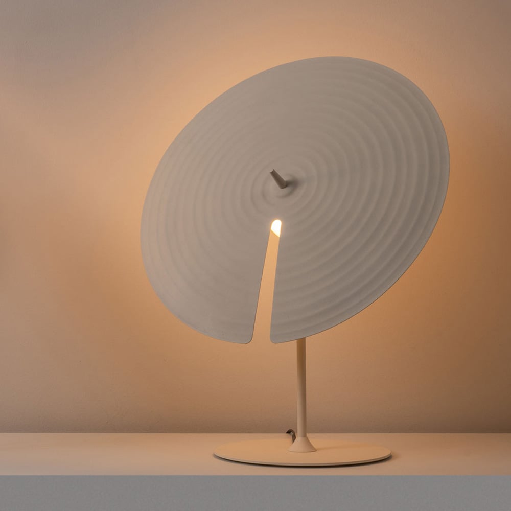Symphony Modern Adjustable Table Lamp with Rotating Glass Shade and Magnet System