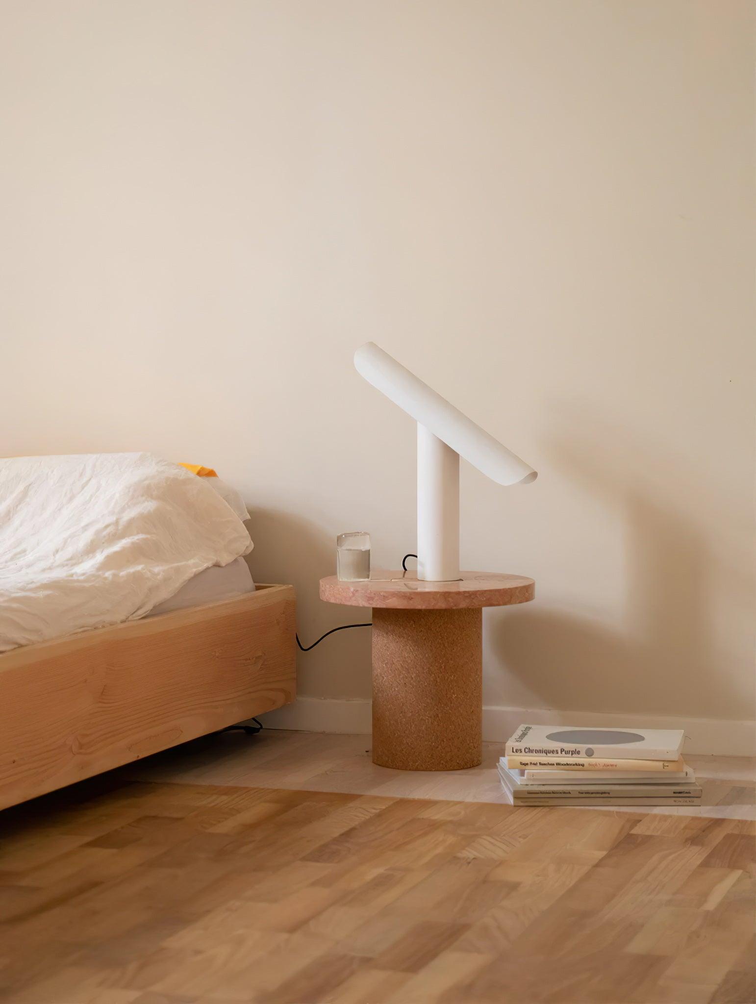 Modern Minimalist Geometric Adjustable LED Desk Lamp with Metal Finish