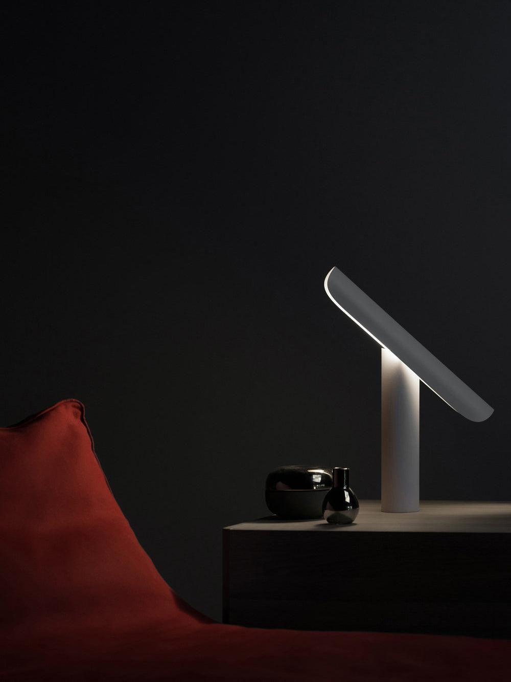 Modern Minimalist Geometric Adjustable LED Desk Lamp with Metal Finish