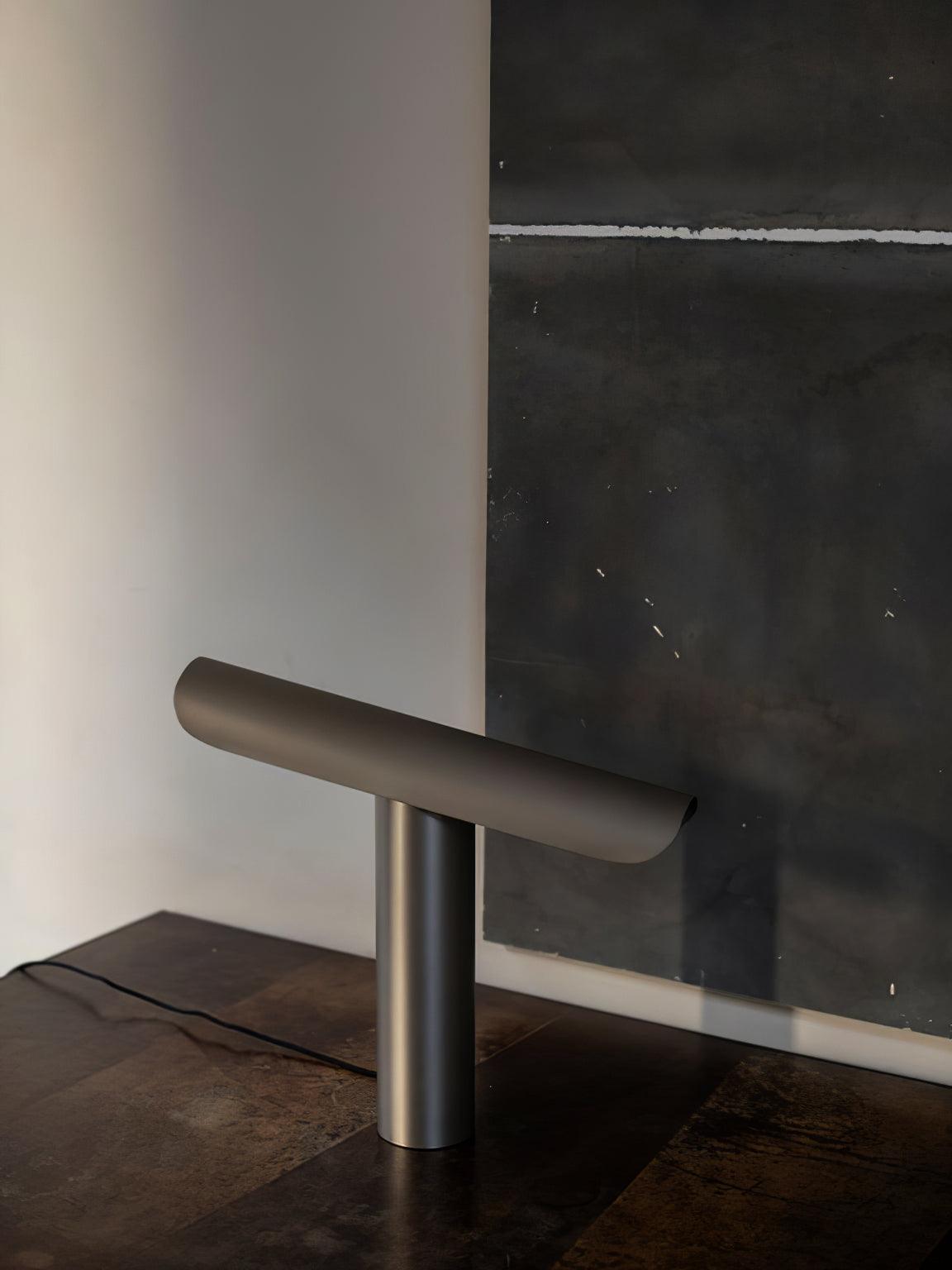 Modern Minimalist Geometric Adjustable LED Desk Lamp with Metal Finish