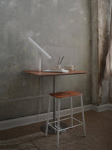 Modern Minimalist Geometric Adjustable LED Desk Lamp with Metal Finish