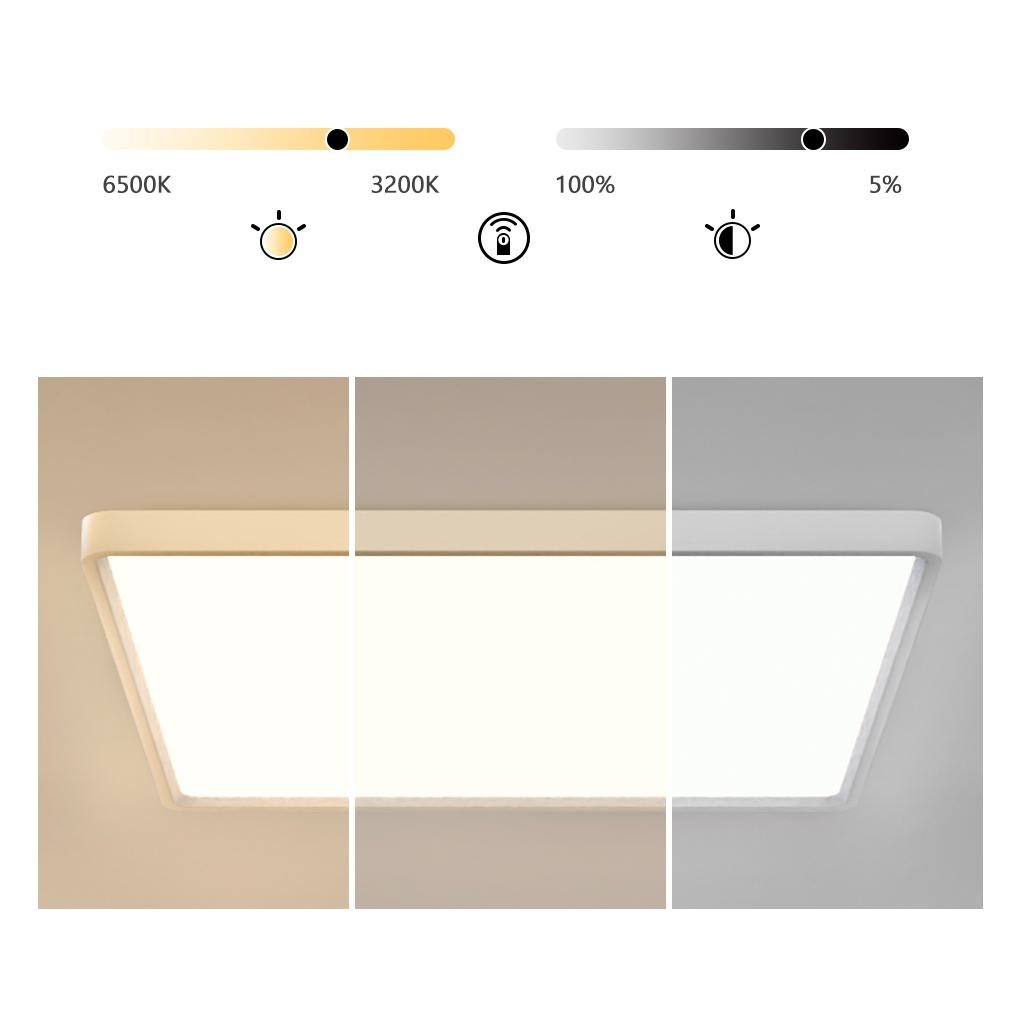 Modern Minimalist LED Flush Mount Ceiling Light Soft White Picture Frame Lighting
