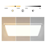 Modern Minimalist LED Flush Mount Ceiling Light Soft White Picture Frame Lighting