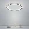 Modern Round Black LED Flush Mount Ceiling Light Minimalist Halo Lighting for Bedroom Kitchen