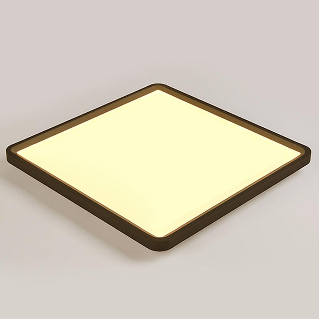 Modern Flat Black Flush Mount LED Ceiling Light for Kitchen Dining Room and Living Room