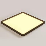 Modern Flat Black Flush Mount LED Ceiling Light for Kitchen Dining Room and Living Room