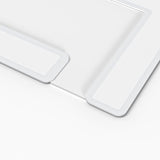 Modern White Geometric LED Flush Mount Ceiling Light for Kitchen and Living Room