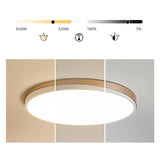 Modern Circular LED Flush Mount Ceiling Light Geometric Iron and PMMA Fixture for Home