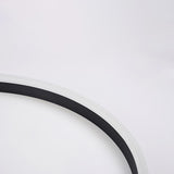 Minimalist Round Black Flush Mount Ceiling Light Dimmable LED Fixture for Kitchen and Living Room