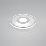 Modern Flower Design Concentric Circle LED Flush Mount Ceiling Light in White