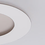 Modern Flower Design Concentric Circle LED Flush Mount Ceiling Light in White