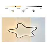 Modern Black Starfish LED Flush Mount Ceiling Light Dimmable Lamp for Kids Room Decor