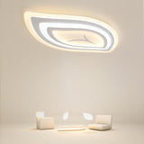 Modern Leaf Shaped Ceiling Light Fixture with Dimmable Remote Control for Home