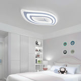 Modern Leaf Shaped Ceiling Light Fixture with Dimmable Remote Control for Home