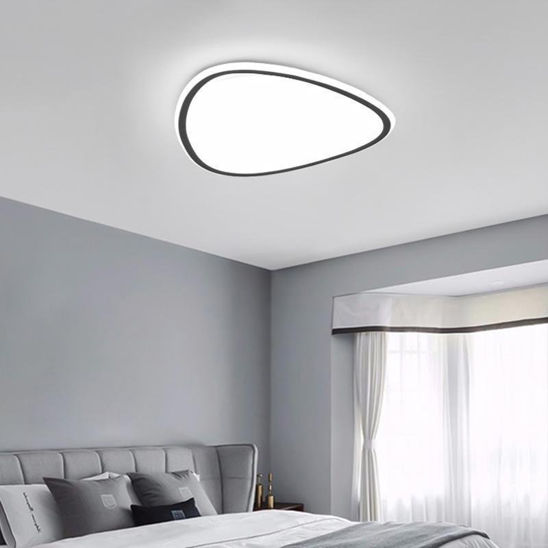 Modern Reuleaux Triangle Geometric Ceiling Light Nordic Flush Mount LED Fixture with Remote Control
