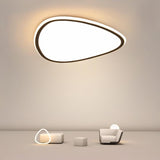 Modern Reuleaux Triangle Geometric Ceiling Light Nordic Flush Mount LED Fixture with Remote Control