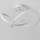 20 Inch Modern LED Ribbon Flush Mount Ceiling Light for Living Room Dimmable Lighting Fixture