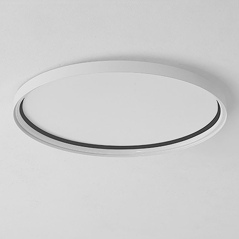 16 Inch Modern Round LED Flush Mount Ceiling Light with Acrylic Edge Design