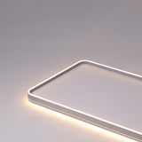 Modern Rectangular LED Flush Mount Ceiling Light for Kitchen and Dining Room