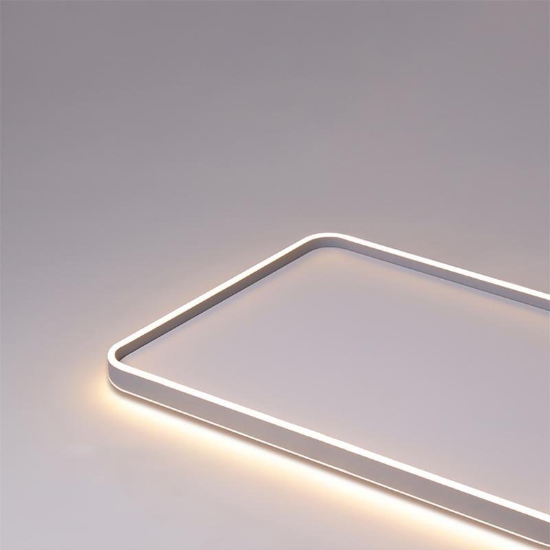 Modern Rectangular LED Flush Mount Ceiling Light for Kitchen and Dining Room