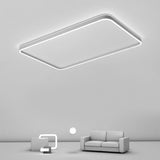 Modern Rectangular LED Flush Mount Ceiling Light for Kitchen and Dining Room