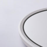 Modern White Round LED Flush Mount Ceiling Light for Bedroom and Living Room