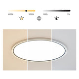 Modern White Round LED Flush Mount Ceiling Light for Bedroom and Living Room