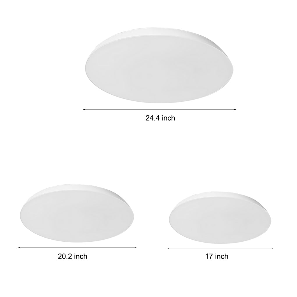 Modern Bowl Shaped LED Flush Mount Ceiling Light with Iron and Acrylic Shade