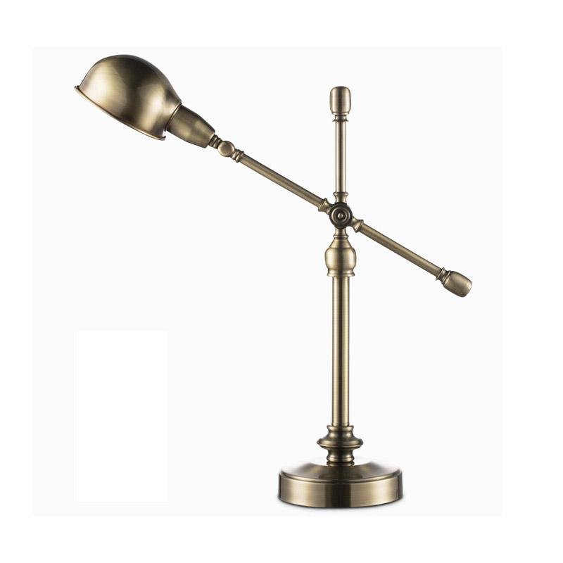 Industrial Silver Iron Dome Desk Lamp with Flexible Adjustable Arm for Home Office Study